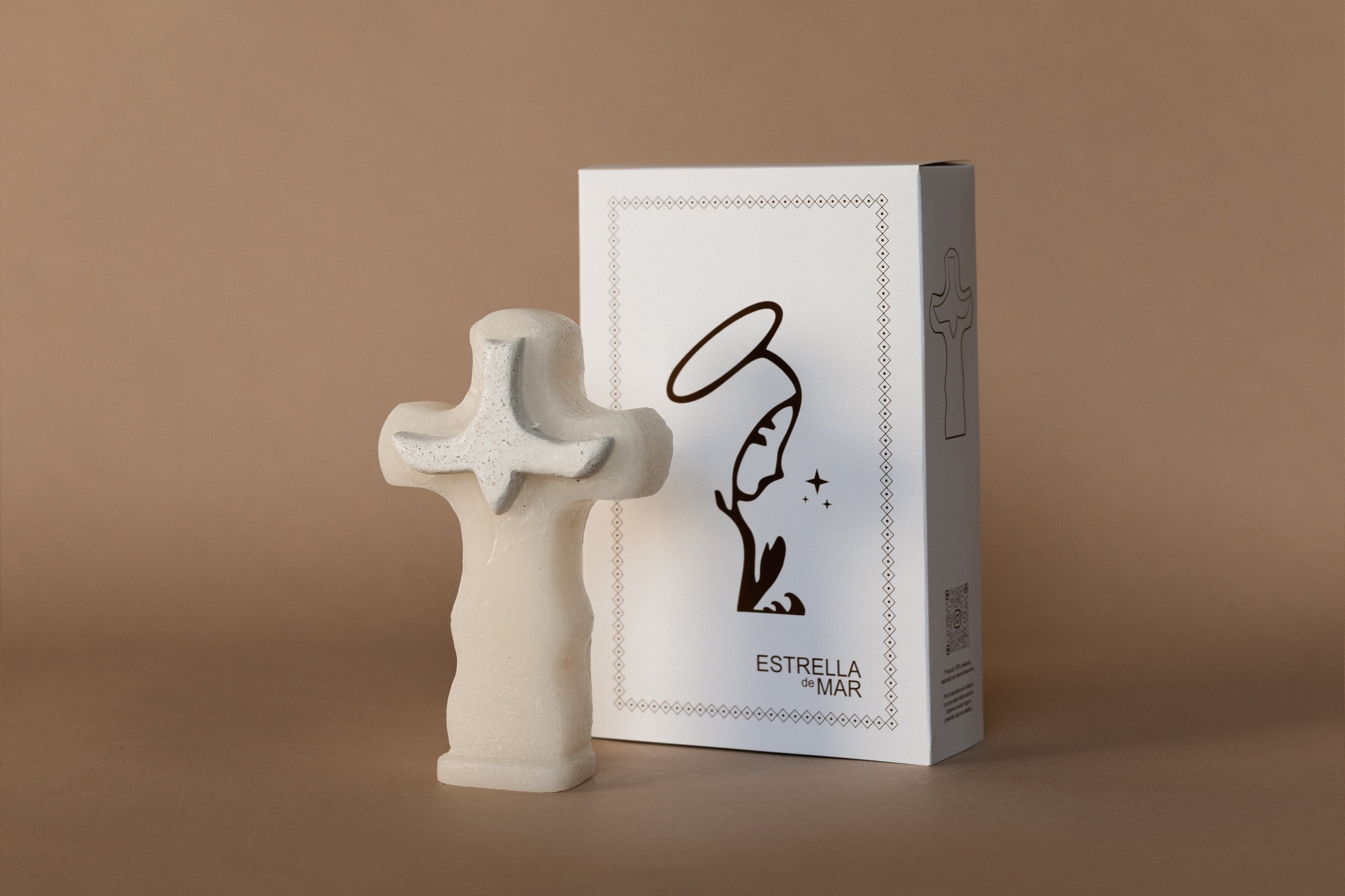 Cruz cera y piedra